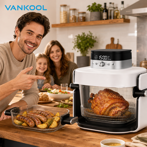 Meilleure friteuse à air en verre 6-en-1, grande capacité familiale, transparente, 3QT 5QT 7QT 2.8/4.7/6.6L 1800W, numérique - Product Image 1