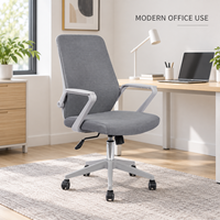 Chaise de bureau ergonomique moderne en maille, dossier haut, hauteur réglable, pivotante, pour bureau, école, hôpital, salle de réunion, bureau à domicile