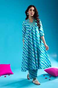 Ensembles de pantalons Kurti d'approvisionnement d'usine en gros avec belle broderie de cou travail femmes robes décontractées de l'Inde exportation - Product Image 6