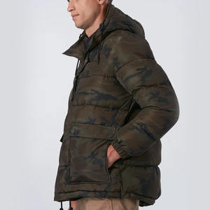 Chaquetas Acolchadas para Hombre OEM, Diseño Personalizado de Moda de Invierno, Ropa de Abrigo con Cuello de Piel, Chaqueta de Burbuja Acolchada para Hombre - Product Image 2