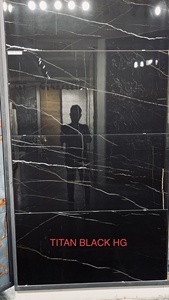 Nouvelle surface brillante de carreaux de porcelaine émaillée polie de qualité supérieure de 600*1200mm avec un design moderne et des accents de brique réfractaire intérieur blanc - Product Image 2