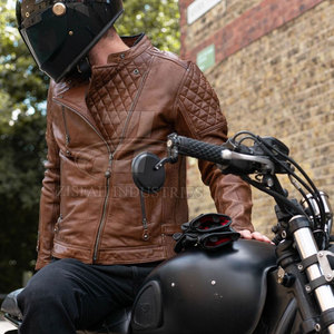 Taille Personnalisée Streetwear Veste de Moto pour Hommes Nouveau Style Offre Spéciale Hommes Veste de Moto - Product Image 5