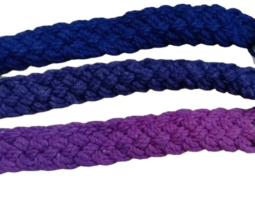 Katun Twisted Braid Handmade Warna Tunggal Tersedia Dalam Berbagai Warna Ukuran Dapat Disesuaikan Ukuran dan Warna Buatan India