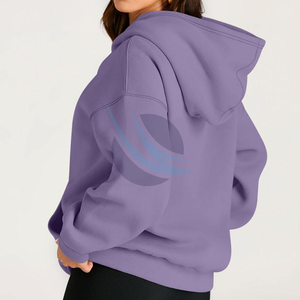 เสื้อฮู้ดแฟชั่นใหม่ ราคาถูก ขายดี สำหรับผู้หญิง ไซส์ใหญ่ ทรงโอเวอร์ไซส์ ผ้าฟลีซคอตตอน 100% ระบายอากาศดี สไตล์สตรีทแวร์ ปี 2025 - Product Image 2