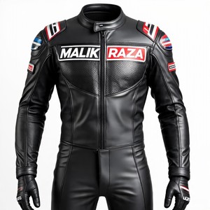 Traje de cuero para motociclismo | Malik Raza | Pedidos al por mayor | Paneles ventilados y de piel de vaca Premium - Product Image 4