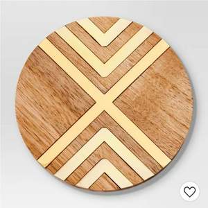 Prix de gros Sous-verres de forme ronde en bois et en résine au design moderne du fabricant indien Ensemble de sous-verres d'occasion pour fêtes de mariage - Product Image 4