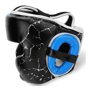 Protège-tête de boxe en cuir de haute qualité avec visière transparente réglable, options personnalisables, nouveau design, aérations de protection - Product Image 3