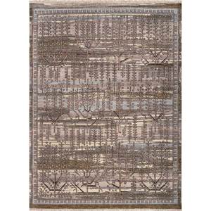 Alfombras de Lana Afgana Azul Viscaya Anudadas a Mano con Patrón Floral 9x12 para Decoración de Sala de Estar y Pasillo para Uso Doméstico - Product Image 1