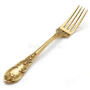 Fourchette à fruits et à salade en laiton poli à la main vintage, articles de cuisine de luxe, couverts de table, meilleure finition, vaisselle - Product Image 2