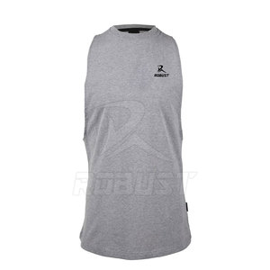 Camiseta sin mangas de algodón y fibra de bambú de alta calidad para hombre, transpirable, ecológica, para gimnasio y fitness, talla personalizada, técnica de lavado OEM - Product Image 5