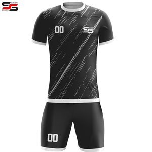 ชุดฟุตบอลโพลีเอสเตอร์คุณภาพสูงแบบกำหนดเอง MOQ ต่ำ พร้อมโลโก้ ชุดกีฬาฟุตบอลคุณภาพสูงแบบกำหนดเองสำหรับทีมชาย - Product Image 1