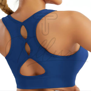 Soutien-gorge de sport pour femmes grande taille respirant, best-seller, avec logo sur le devant, design dos nu, soutien moyen - Nouveauté - Product Image 5