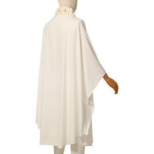 Robe de chœur en polyester de haute qualité, brodée, service OEM ODM, vente en gros, avec étole, sur mesure - Product Image 5