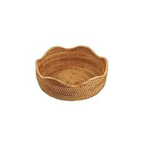 Bol en rotin tissé moderne pour décor de salle à manger contemporain servant du pain et accessoires d'intérieur de maison élégants et écologiques - Product Image 6