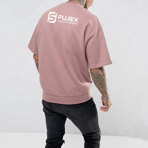 เสื้อยืดผู้ชายผ้าคอตตอน/โพลีเอสเตอร์ขนาดใหญ่คอกลมแขนสั้นระบายอากาศได้ดีพิมพ์โลโก้ตามสั่ง - Product Image 3