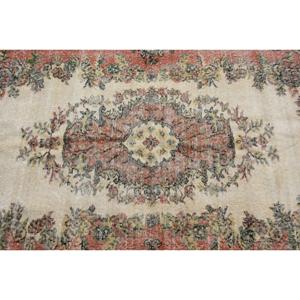 Alfombra Turca 4.2x6.9 pies (129x210 cm), Alfombra Vintage de Camuflaje Rojo - Product Image 5