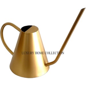 Bote de agua de metal de acero inoxidable a prueba de fugas con agarre cómodo y boquilla con acabado pulido dorado para un riego preciso de las plantas - Product Image 6