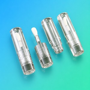 Conteneur de gloss à lèvres en cristal avec logo personnalisé <span class=keywords><strong>ISMAN</strong></span>, mini tube d'huile à lèvres transparent, emballage cosmétique, étiquette privée, vente en gros - Product Image 1