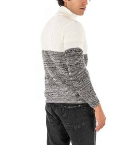 Pull hommes vêtements fabrication chandails couleur unie décontracté tricot hiver automne laine coton pull homme respirant pull 2023 - Product Image 5