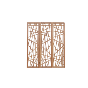 Decoración de Pared de Estilo Moderno con Marco de Madera de Teca Plegable Abstracto para Decoración del Hogar y Muebles - Product Image 2