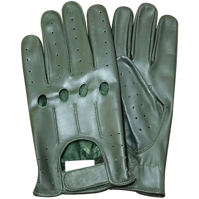 Best Quality Waterproof Touch Screen Warm Winter Driving Gloves Breathable Leather Bike Wear Green Pakistan Outdoor Casual Daily