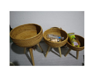 Handmade Rattan <b>Wooden</b> Woven Vintage Style Flower <b>Basket</b> Flower Bouquet Decoration Floral Art Waterproof <b>Basket</b> - Product Image 1