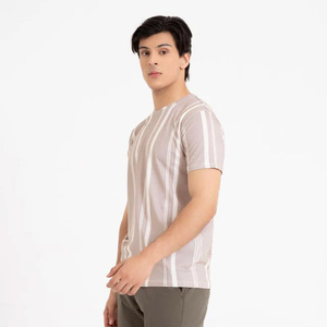 Camisetas de hombre marca de impresión personalizada transpirable 100% algodón camisetas de hombre de alta calidad gráfico de peso pesado camisetas de hombre - Product Image 2