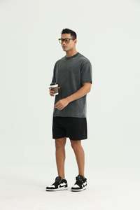 BlanqWear <b>Mens</b> O-Neck Short Sleeve <b>Fleece</b> Formal T-<b>Shirt</b> Loose Fit Premium 100% Cotton 280g Anti-Bacterial Quick Dry - Product Image 2