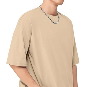T-shirt ample à épaules tombantes pour hommes Style surdimensionné 100% coton imprimé personnalisé T-shirt d'été de haute qualité - Product Image 5