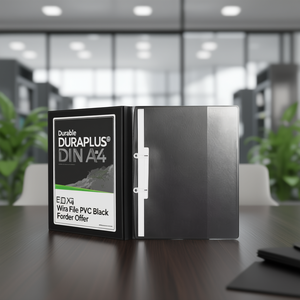 Durable DURAPLUS DE LUXE DIN A4 Extra Wide PVC Black <b>File</b> Folder Offer - Product Image 3