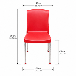 Modern Ergonomic Stackable Plastic <b>Dining</b> <b>Chair</b> for Living Room & Home Office Use in Apartments & Hotels - Product Image 2