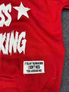 เสื้อฮู้ดดี้สไตล์วินเทจ 500gsm คุณภาพสูง ไม่มีภาษีในสหรัฐอเมริกา ผ้าเฟรนช์เทอร์รี่ ล้างสีแบบแอซิด ปักลาย ประดับคริสตัล - Product Image 5