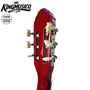 <span class=keywords><strong>Guitare</strong></span> classique Kingmusico 39 pouces, finition sunburst brillante, 6 cordes en nylon, corps en tilleul, <span class=keywords><strong>rosace</strong></span> rouge, <span class=keywords><strong>guitare</strong></span> acoustique <span class=keywords><strong>pour</strong></span> débutants - Product Image 6