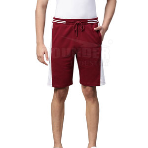 Shorts mi-longs pour hommes, style streetwear, motif uni, confortables, en coton écologique, vente en gros, élastiques, séchage rapide, respirants - Product Image 1