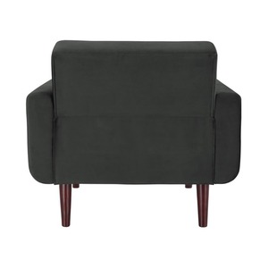 Sillón Convertible Giratorio y Reclinable para Oficina en Casa con Patas de Madera y Tapicería de Tela GSD68019 - Product Image 3