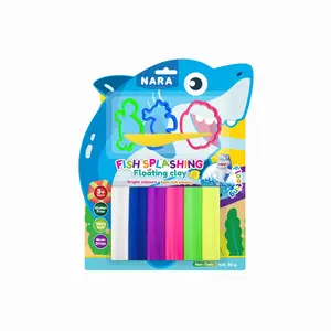 NOUVELLE CARACTÉRISTIQUE ARGILE À MODÉLISER FLOTTANT REQUIN! NARA Thailand Brand- 50G.Non-Toxic Safe for Kids Flottant Librement With Cute 3 Cutters