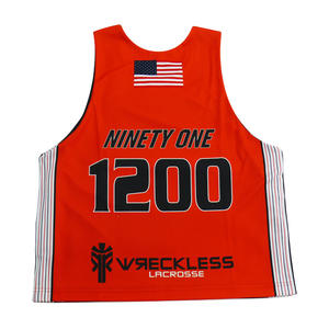 Uniformes de crosse réversibles et pinnies pour hommes Uniforme de crosse sublimé personnalisé - Product Image 6