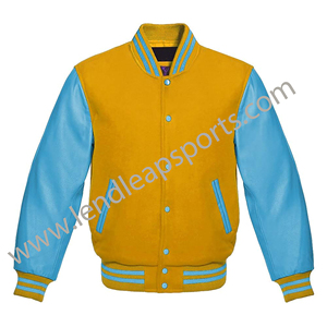 Alta calidad personalizado invierno Vintage Escuela Universidad hombres OEM Varisty chaquetas lana Letterman Crop Varsity chaqueta para hombres - Product Image 2