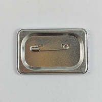 Badge rectangulaire en soie de 58 mm avec épingle de sûreté, logo personnalisé imprimé pour la décoration de vêtements - Product Image 3