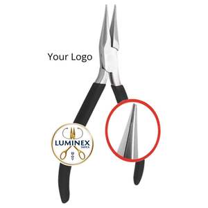 Alicates especiales de boca curva de acero inoxidable de alta calidad de 0.60mm con agarre de precisión para engastar piedras, herramienta para hacer joyas DIY en plata - Product Image 3