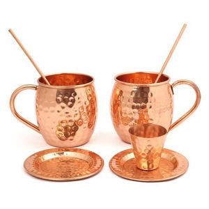 Tasse Mule Design Moderne Tasses à Vin en Cuivre Acier Inoxydable Tasse Mule de Moscou Outils de Bar - Product Image 3