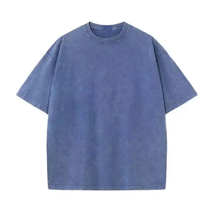 T-shirt uni de qualité supérieure 2025, délavé au soleil, pour streetwear unisexe, saison estivale, design personnalisé avec votre propre logo, t-shirts pour hommes - Product Image 6