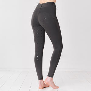 Nueva llegada ropa ecuestre ropa deportiva Leggings pantalones personalizados al por mayor de cuatro vías estiramiento caballo medias Leggings - Product Image 1