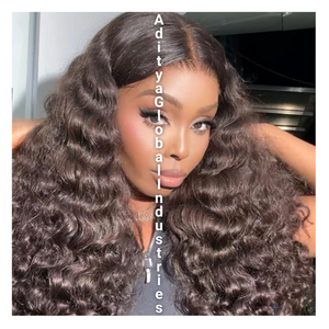 100% naturel crépus bouclés vierge HD cheveux humains avec lacet frontal perruque pas cher cuticule aligné HD avec lacet frontal perruques de cheveux humains vierges - Product Image 2