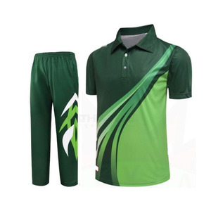 2024 hommes confortable Cricket uniforme ensemble vêtements de sport avec manches courtes grande taille tarif de gros - Product Image 1