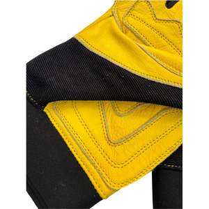 100% gants de travail extérieurs isolés de mécanicien robustes de haute qualité noir jaune gants résistants aux coupures Protection des bras de la main - Product Image 5