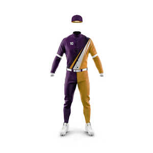 Wholesale Price New Trending Design Customized Logo Printing Softball Wear Light Weight Unisex Breathable Baseball Uniform Set - Product Image 2