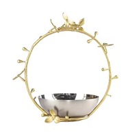 Bol de service en métal de qualité supérieure, de forme unique, vaisselle décorative pour la maison, la restauration, le service de nourriture, la cuisine