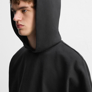 Sweat à capuche épais personnalisé, style streetwear vintage, délavé à l'acide, brodé, imprimé numériquement, pour l'hiver - Product Image 5
