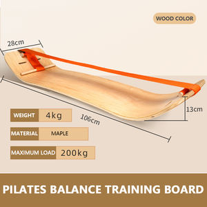 Tabla de equilibrio Slack Board Equipo de entrenamiento Gimnasio en casa Entrenamiento Tablas de equilibrio de madera Entrenador <span class=keywords><strong>Cise</strong></span> Yoga Agility Pilates Cor - Product Image 2